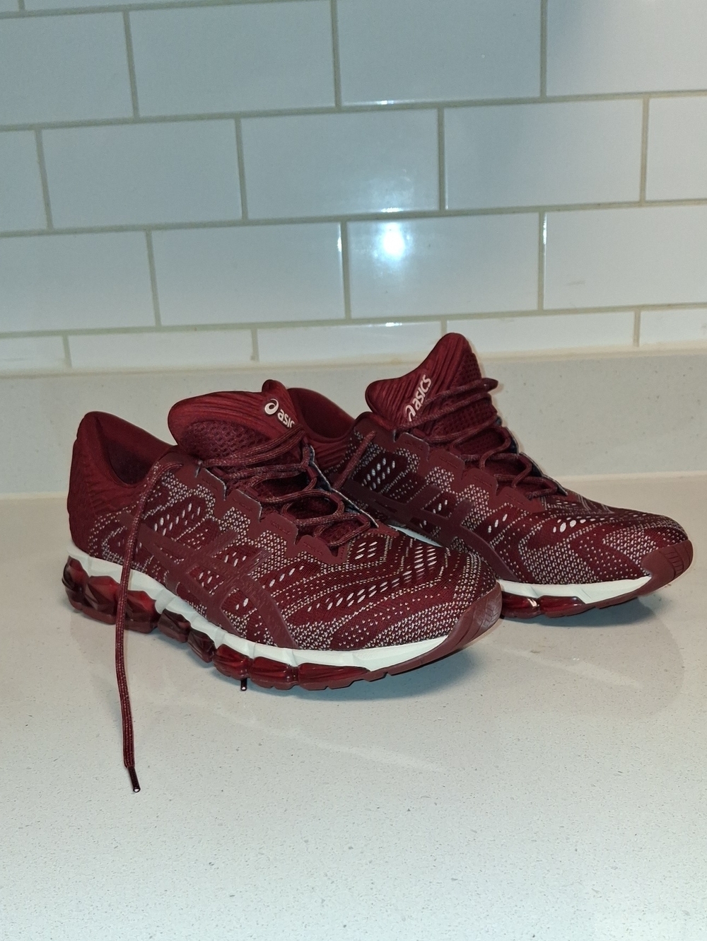 Asics Maroon Men's Athletic Running Shoes